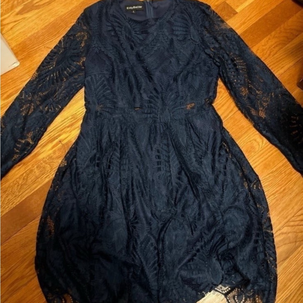 Eillybazar large lace women’s dress